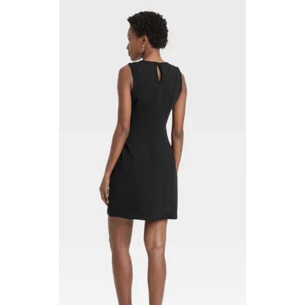 A New Day Women's Mini Sheath Dress, Size 8 - Black - Picture 2 of 8